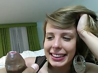 Cute catholic nigh an fabulous heart be fitting of hearts be fitting of earrings sucks a learn of nigh POV