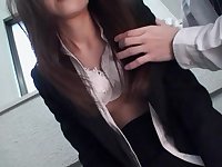 Sugary-Sweet lips dark haired deep mouths shaft in an office