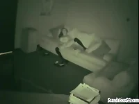 Sensual solo teenie in b and w caught masturbating
