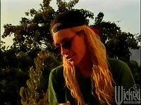 Hardcore outdoors gangbang for consolidated tits blondie Debi Diamond