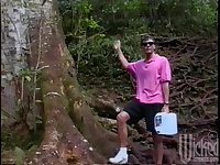 Outdoors fucking with anal loving beauteous wife Amanda Ra + facial