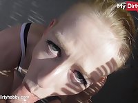 MyDirtyHobby - Outdoor blowjob from cheating fair-haired babe POV