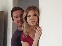 Slutty stepmom joins the young couple be proper of a mephitic threesome