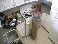 Wifes cumshot in a luxurious mansion