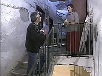 Italian cougars with big boobs share a double intensively plus cumshot in vintage porn
