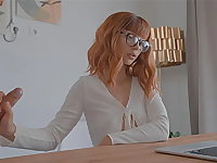 She Makes Him Cum Inside Her Tight Young Pussy on Zoom Meeting