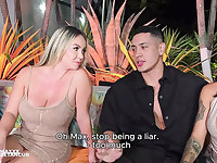 Blonde MILF Cheats with Chunky Latino Cock Behind Boyfriends Back - Monique Fuentes & Danner Mendez