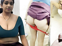 Desi Bhabhi Caught Changing Clothing - Doggy Fuck & Pee in Mincing go to the little boys'
